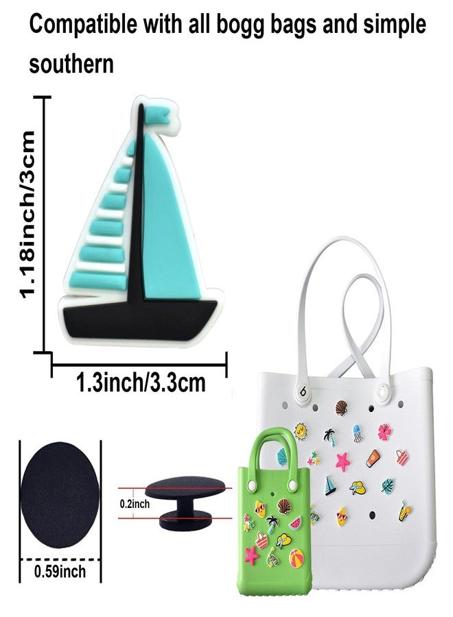 WLEAD 18PCS Summer Beach Charms for Bogg Bags - Durable Rubber Bag Accessories with Sturdy Clips, Tote Decorations for Women Girls Teens, Pool Vacation Gift Set - Image 2